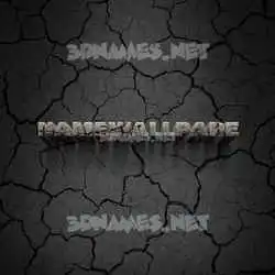 namewallpape in Cracked Stone style - 3D name wallpaper