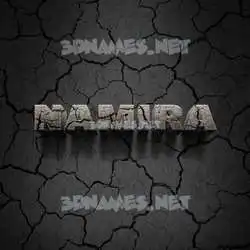 namira in Cracked Stone style - 3D name wallpaper