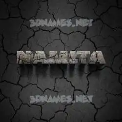 namita in Cracked Stone style - 3D name wallpaper