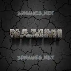 nammi in Cracked Stone style - 3D name wallpaper