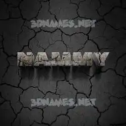 nammy in Cracked Stone style - 3D name wallpaper
