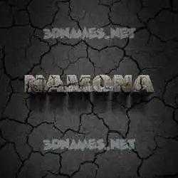 namona in Cracked Stone style - 3D name wallpaper