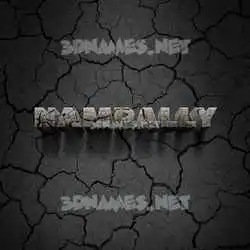 nampally in Cracked Stone style - 3D name wallpaper
