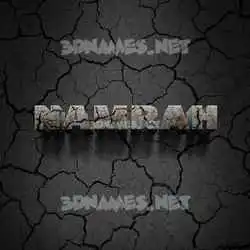 namrah in Cracked Stone style - 3D name wallpaper
