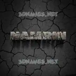 namrin in Cracked Stone style - 3D name wallpaper