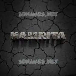 namrita in Cracked Stone style - 3D name wallpaper