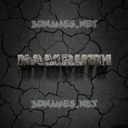namruth in Cracked Stone style - 3D name wallpaper