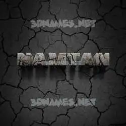 namtan in Cracked Stone style - 3D name wallpaper