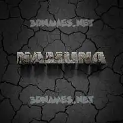 namuna in Cracked Stone style - 3D name wallpaper