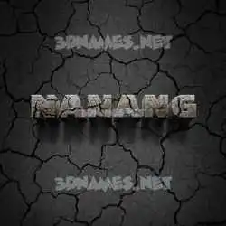nanang in Cracked Stone style - 3D name wallpaper