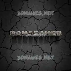 nanasaheb in Cracked Stone style - 3D name wallpaper