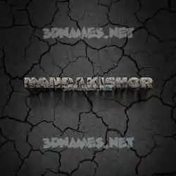 nandakishor in Cracked Stone style - 3D name wallpaper