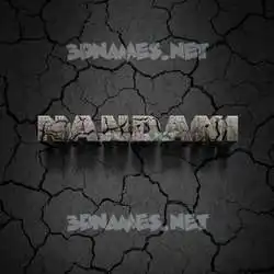nandani in Cracked Stone style - 3D name wallpaper