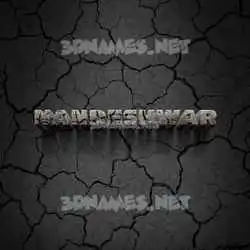 nandeshwar in Cracked Stone style - 3D name wallpaper