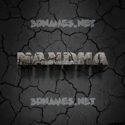 nandha in Cracked Stone style - 3D name wallpaper