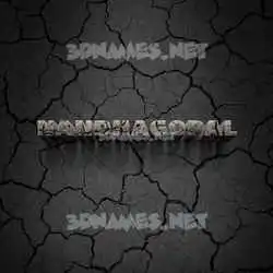 nandhagopal in Cracked Stone style - 3D name wallpaper