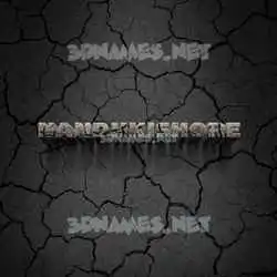 nandhkishore in Cracked Stone style - 3D name wallpaper
