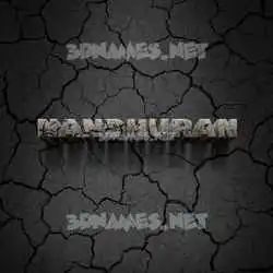 nandhuran in Cracked Stone style - 3D name wallpaper