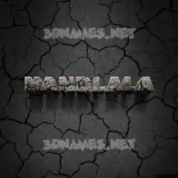 nandlala in Cracked Stone style - 3D name wallpaper