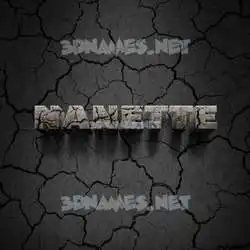 nanette in Cracked Stone style - 3D name wallpaper