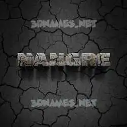 nangre in Cracked Stone style - 3D name wallpaper