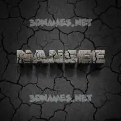 nansee in Cracked Stone style - 3D name wallpaper