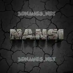 nansi in Cracked Stone style - 3D name wallpaper