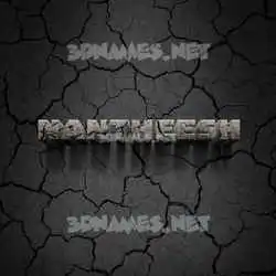 nantheesh in Cracked Stone style - 3D name wallpaper