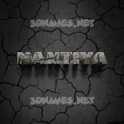 nantiya in Cracked Stone style - 3D name wallpaper