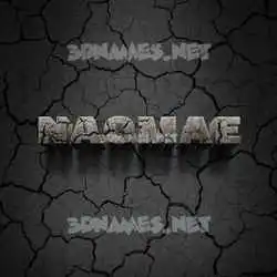 naomae in Cracked Stone style - 3D name wallpaper