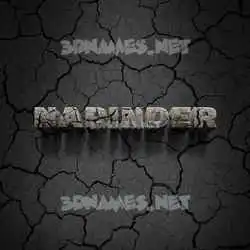 napinder in Cracked Stone style - 3D name wallpaper