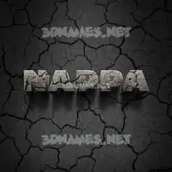 nappa in Cracked Stone style - 3D name wallpaper