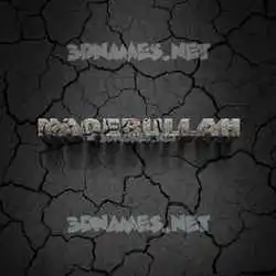 naqebullah in Cracked Stone style - 3D name wallpaper
