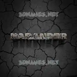 narander in Cracked Stone style - 3D name wallpaper
