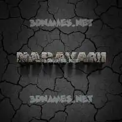 narayani in Cracked Stone style - 3D name wallpaper