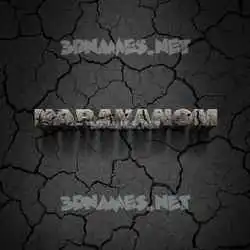 narayanom in Cracked Stone style - 3D name wallpaper