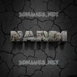 nardi in Cracked Stone style - 3D name wallpaper