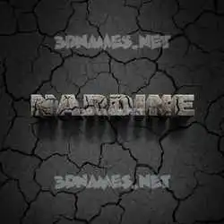 nardine in Cracked Stone style - 3D name wallpaper