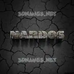 nardos in Cracked Stone style - 3D name wallpaper
