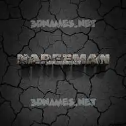 nareeman in Cracked Stone style - 3D name wallpaper