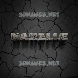 narelle in Cracked Stone style - 3D name wallpaper