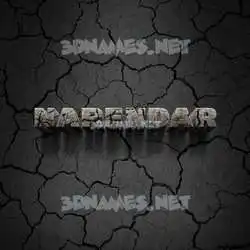 narendar in Cracked Stone style - 3D name wallpaper
