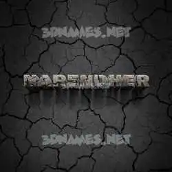 narendher in Cracked Stone style - 3D name wallpaper
