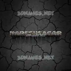 nareshsagar in Cracked Stone style - 3D name wallpaper
