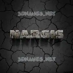nargis in Cracked Stone style - 3D name wallpaper