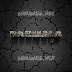 narmala in Cracked Stone style - 3D name wallpaper