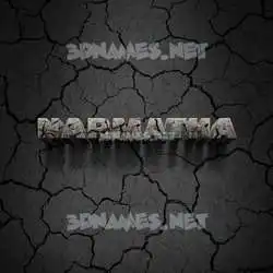 narmatha in Cracked Stone style - 3D name wallpaper