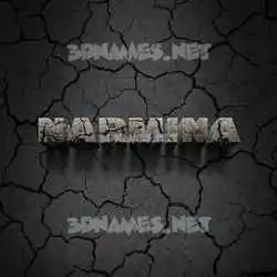 narmina in Cracked Stone style - 3D name wallpaper