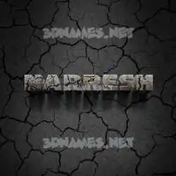 narresh in Cracked Stone style - 3D name wallpaper