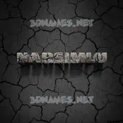narsimlu in Cracked Stone style - 3D name wallpaper